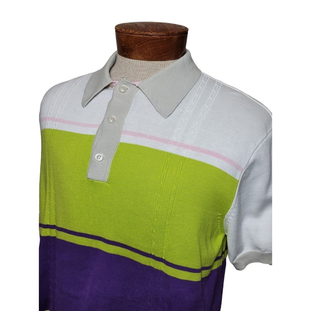 Retro Fox Mens Polo Shirt Size XL BD